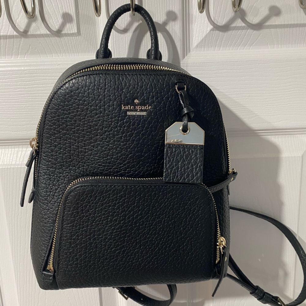 Kate Spade Caden Carter medium black backpack